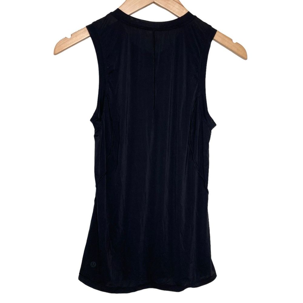 Lululemon Lightweight Shirt Women Medium  M Black Sleeveless Runner Tank Top